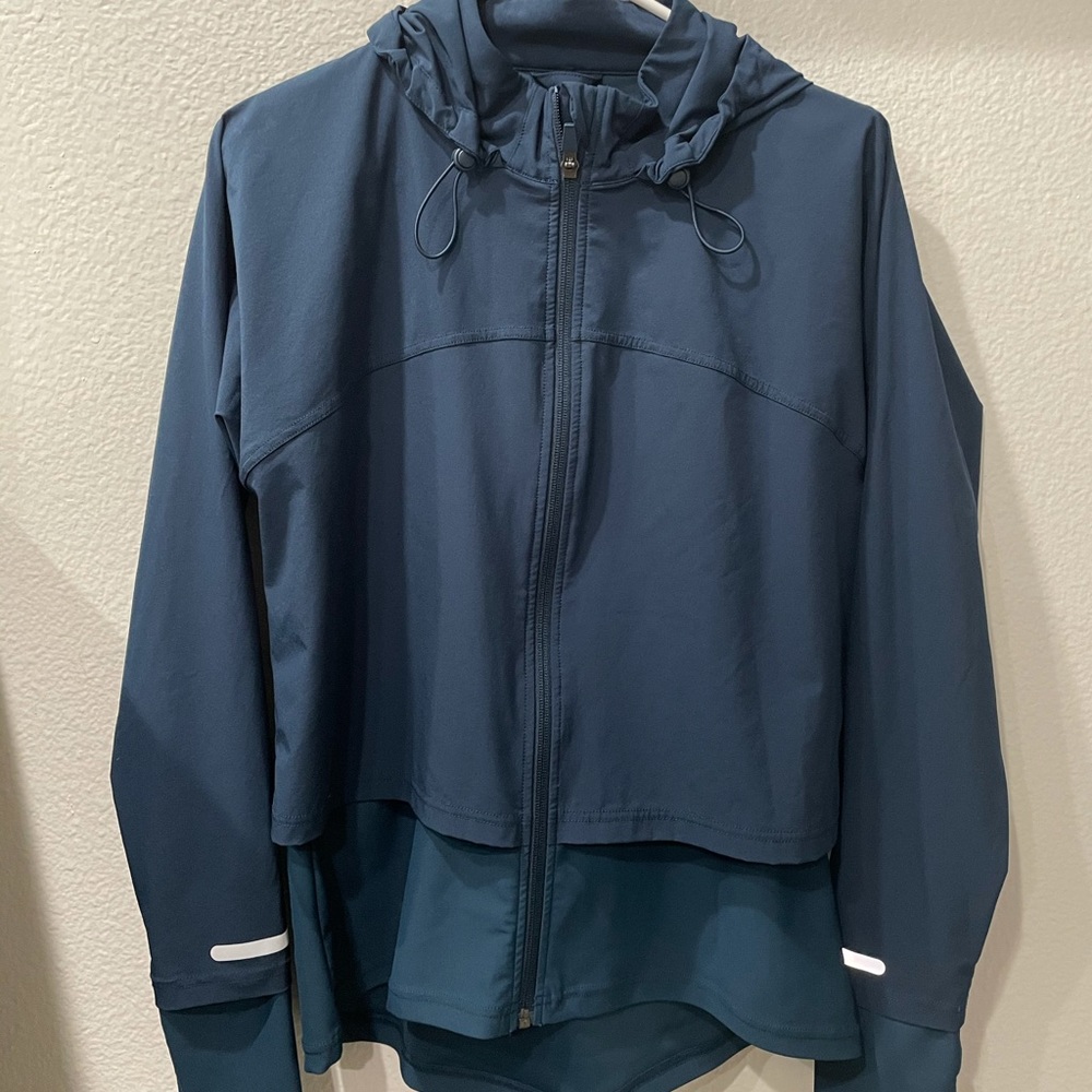 Sweaty Betty Fast Track Running Jacket blue sz Med